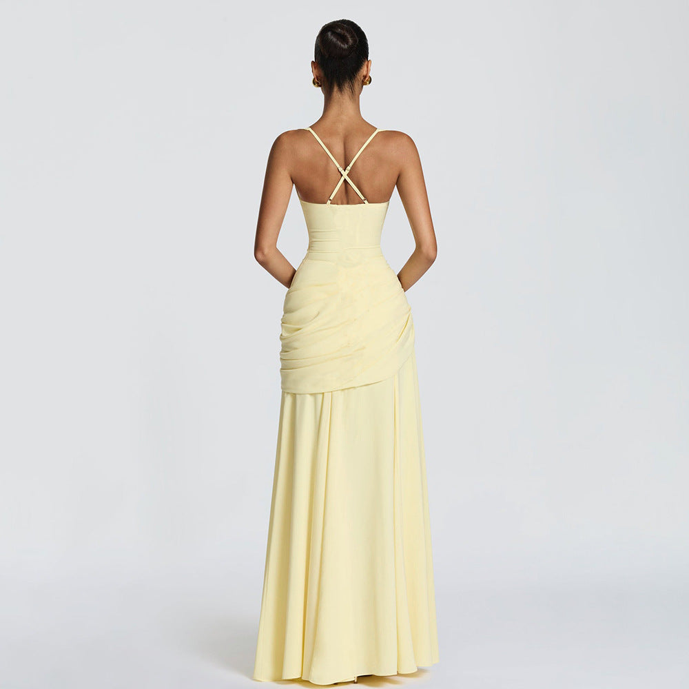The Isadora Fitted Low-Neck Slip Dress