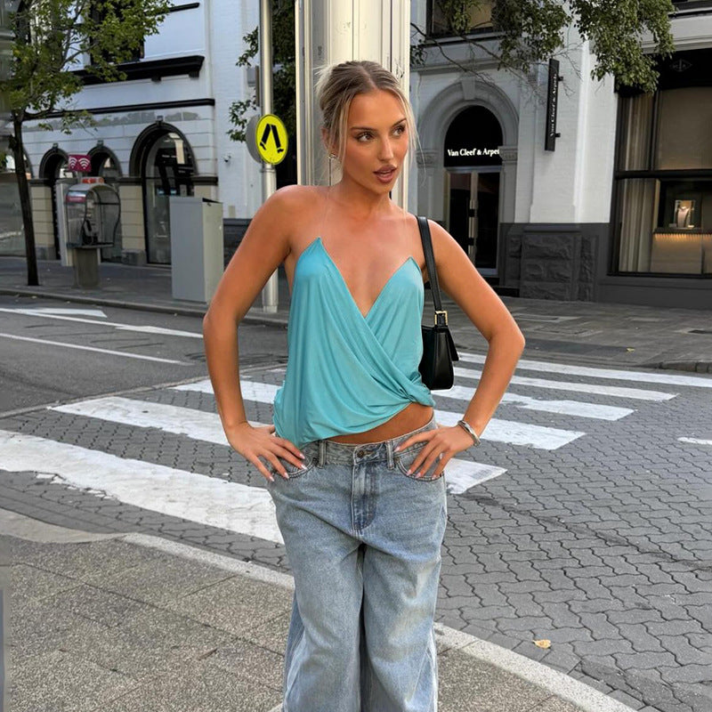The Alora V-Neck Backless Sleeveless Top